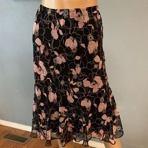 Pink and black skirt
